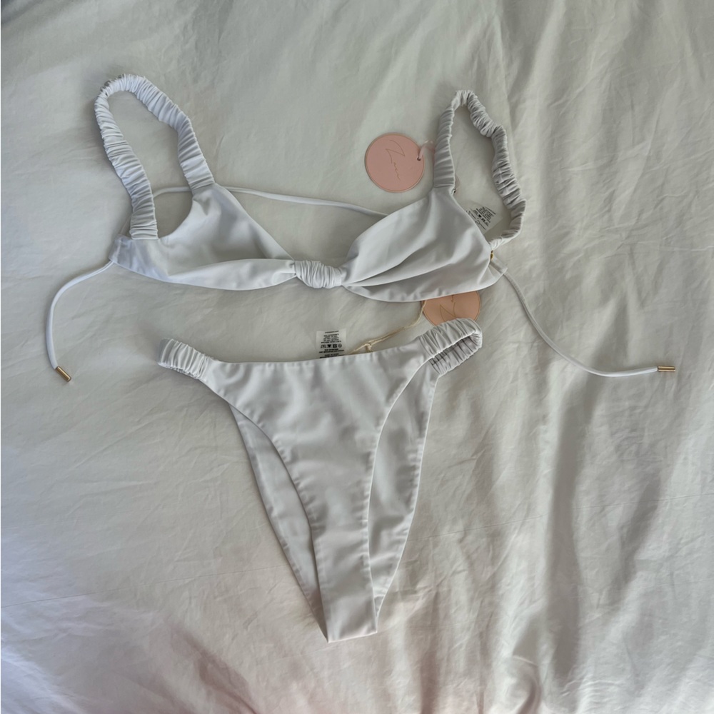NWT - Zazi swim - Enza bikini - white - size L
